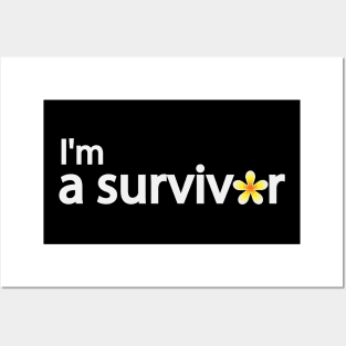 I'm a survivor artistic typography design Posters and Art